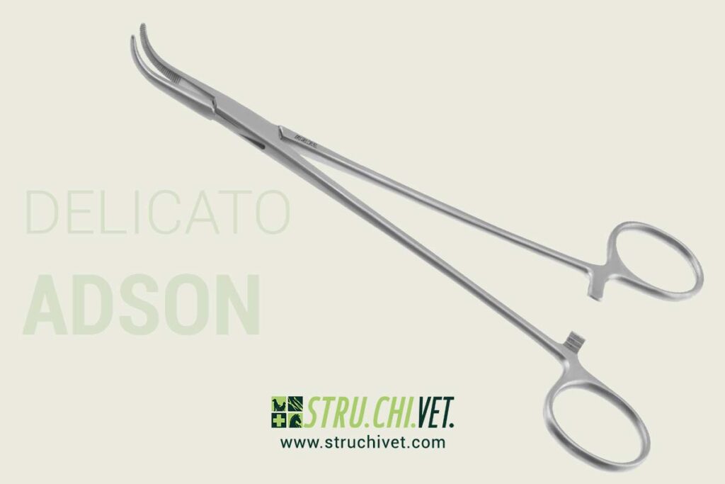 Adson Pinza Emostatica con Punta Curvata