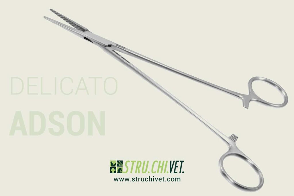 Adson Pinza Emostatica con Punta Dritta