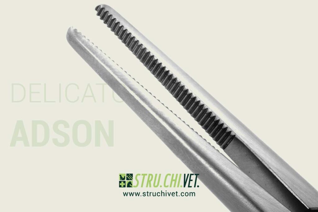 Adson Pinza Emostatica con Punta Dritta