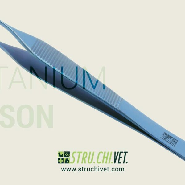 Adson Pinzetta Dritta 12 cm con 1x2 Denti Titanio