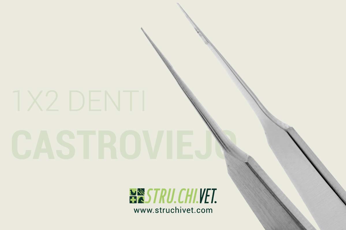 Castroviejo Pinzetta da Sutura con 1x2 Denti