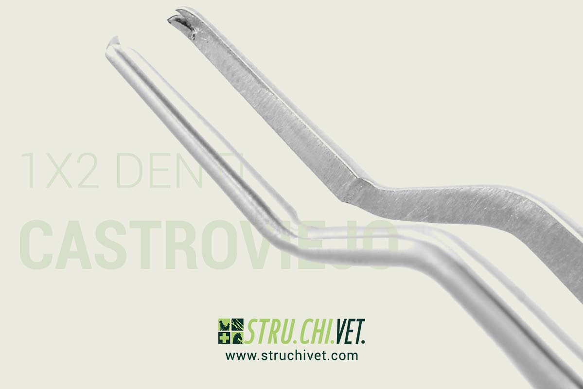 Castroviejo Pinzetta da Sutura con 1x2 Denti Baionetta