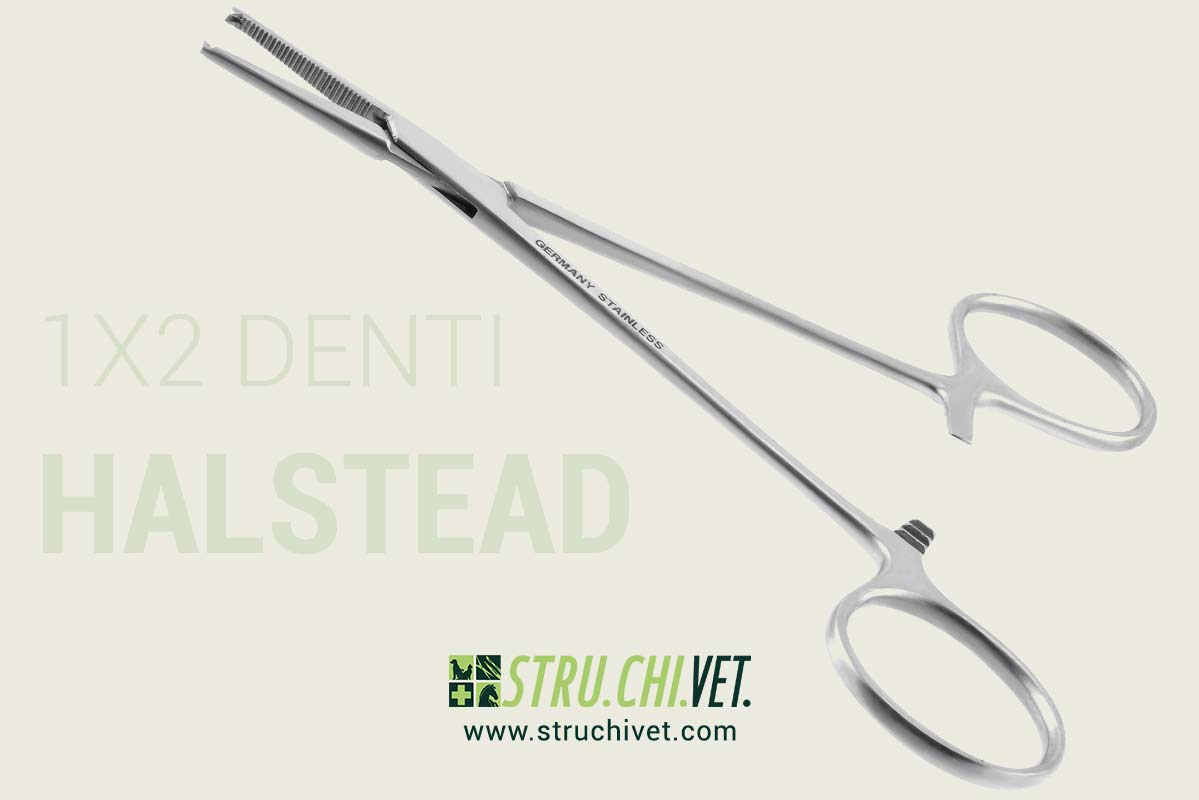 Halsted Pinza Mosquito Emostatica 1x2 Denti Presa Dritta