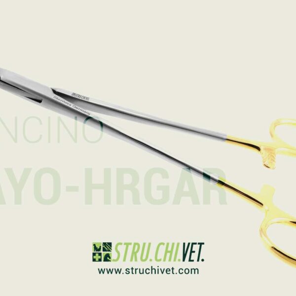 Mayo-Hegar Porta Aghi Carburo di Tungsteno Superficie Dentellata Mancino Mancino