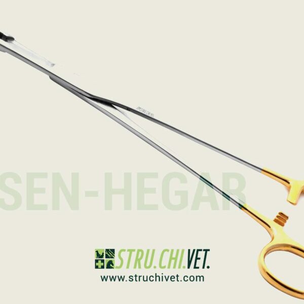 Olsen-Hegar Porta Aghi Carburo di Tungsteno Superficie Dentellata