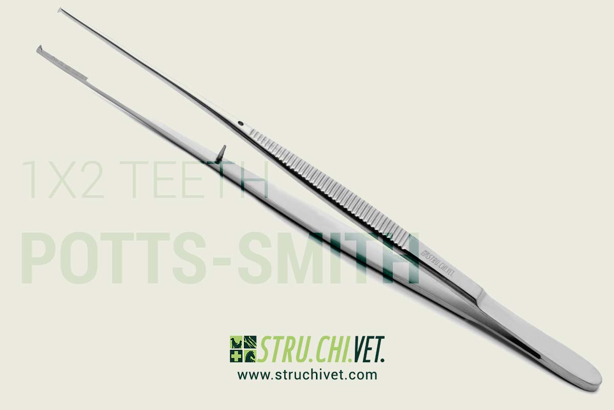 Potts-Smith Pinzetta con 1x2 Denti e Piattaforma Dentata