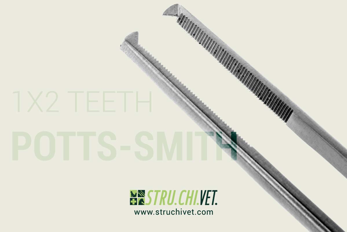 Potts-Smith Pinzetta con 1x2 Denti e Piattaforma Dentata