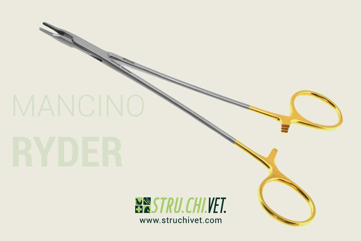 Ryder Porta Aghi Carburo di Tungsteno Superficie Dentellata Mancino