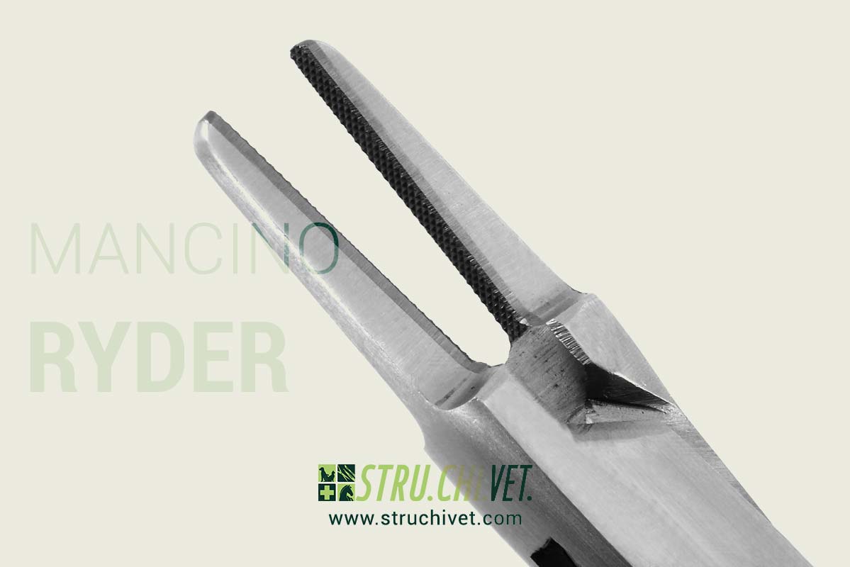 Ryder Porta Aghi Carburo di Tungsteno Superficie Dentellata Mancino