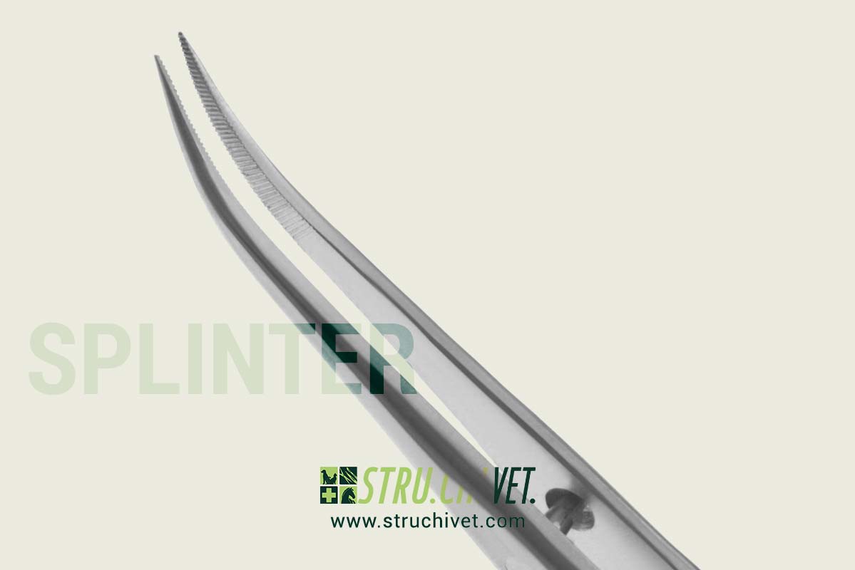 Pinzetta per Scheggia Punta Curvata