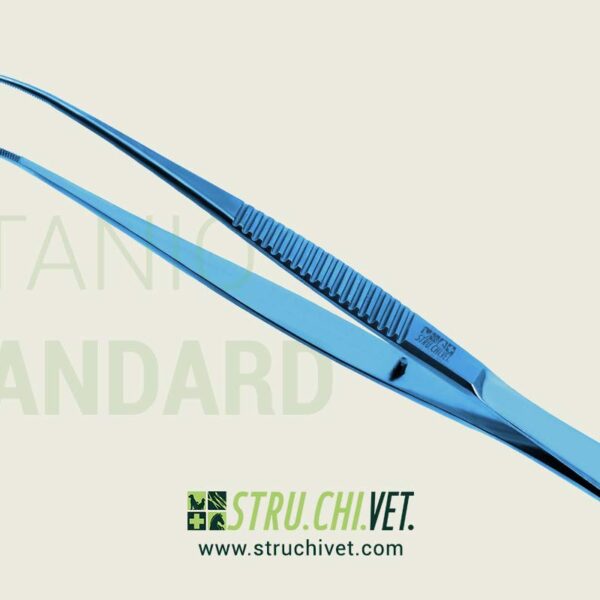 Pinzetta Microchirurgica con Morsetto Curvo Delicato e Sottile Titanio