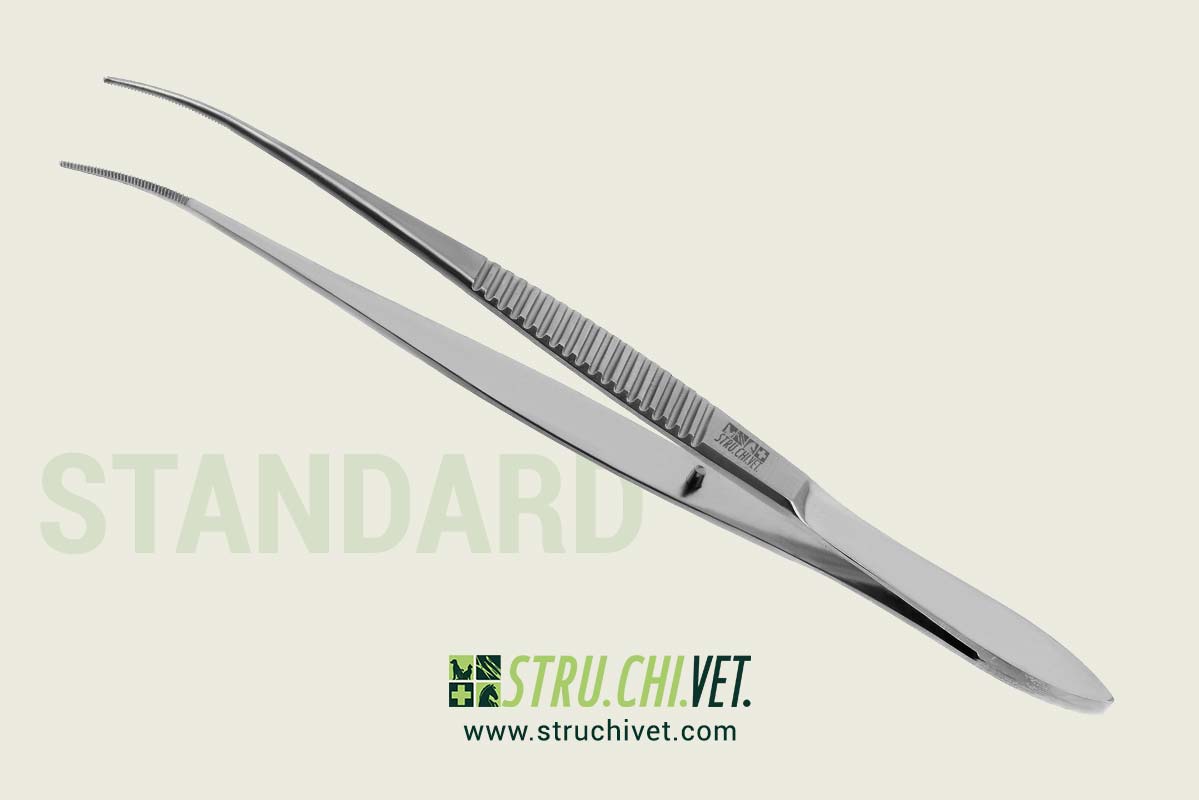 Pinzetta Microchirurgica con Morsetto Curvo Delicato e Sottile