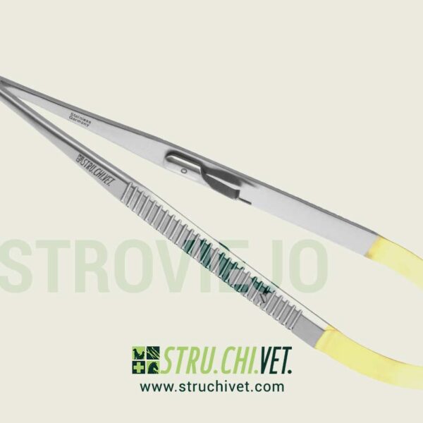 Castroviejo Porta Aghi Carburo di Tungsteno Dentellata