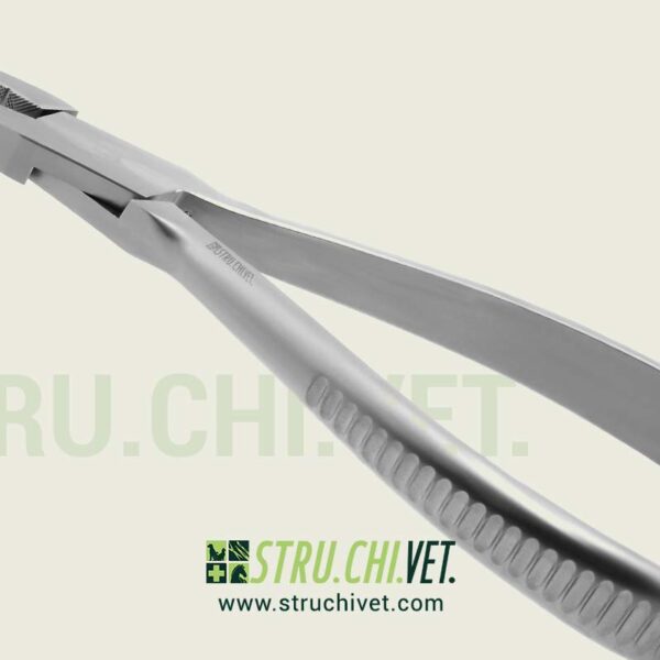 Pinza per Estrazione del Filo di Kirschner con Dentellatura con Scanalatura