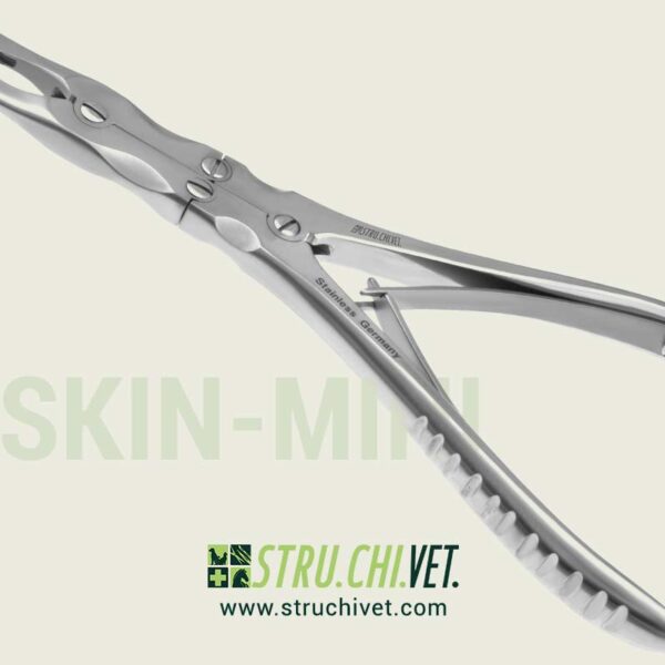 Ruskin-Mini Pinza Ossivora Doppio Snodo con Morso Dritto