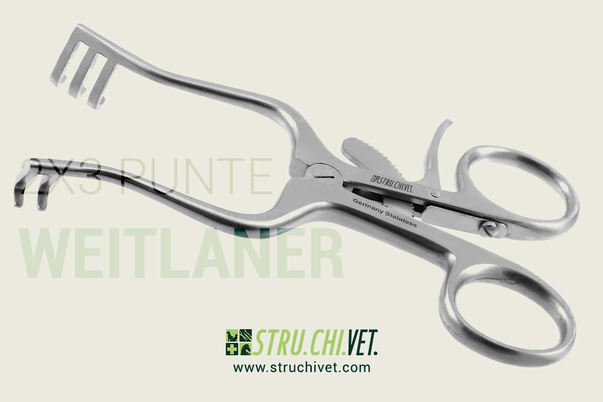 Weitlaner Divaricatore con Denti Smussati